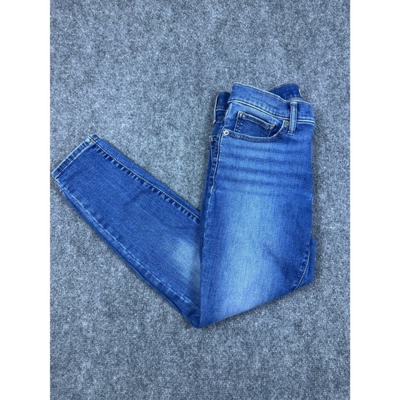 Lucky Brand Jeans Women Blue Denim Skinny Mid Rise Size 4/27A - Picture 4 of 9